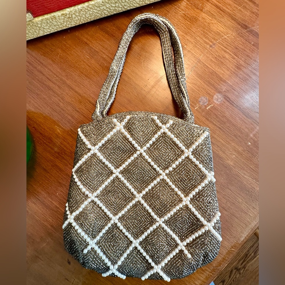 Hand beaded vintage bag - Picture 6 of 9